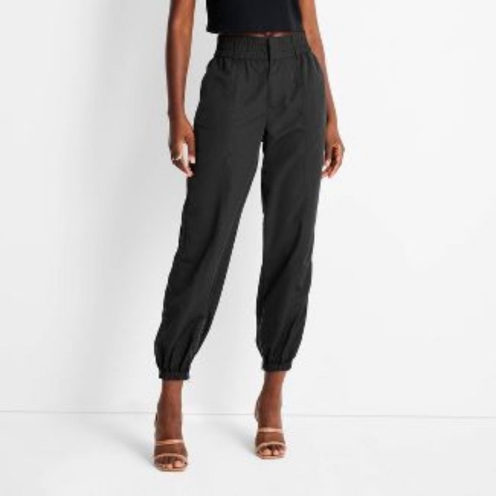 Future Collective Black Nylon Track Pants New With Tags